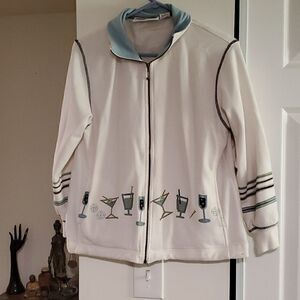 Vintage HollyLane beverage themed golf jacket